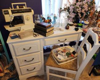 White Desk with Chair