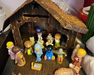 Vintage 1960's Nativity Scene