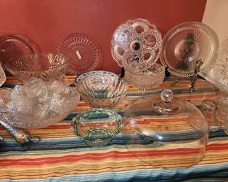 Crystal- Serving Pieces - Platters- Cake Cover