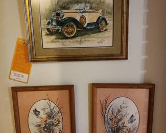 Classic Car Painting - Butterfly Pictures