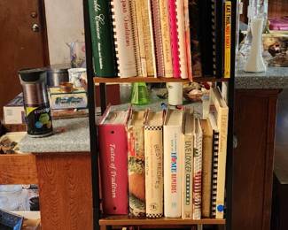 Vintage Cookbooks - Display Shelf