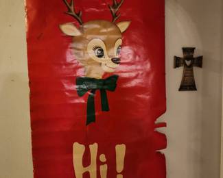 Vintage Christmas Door Cover