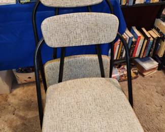 Set of 2 Midcentury Folding Chairs
