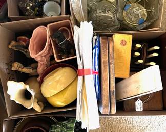 Box lots...all things pottery and glass