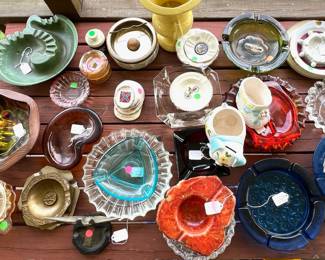 MCM and Mid-century ashtrays