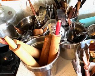 Canners, rolling pins, and kitchen gadgets