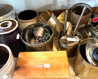 Crocks, cans, and boxes