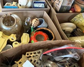 More brass, pottery, etc.