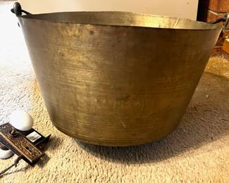 Brass pot and door knob set