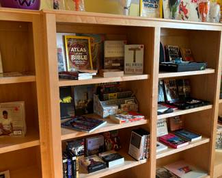 Books from children’s books to novels, historical and more, 10 plus halloween goblets and decor 