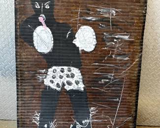 Painting on Found Metal by Richard Kurtz 