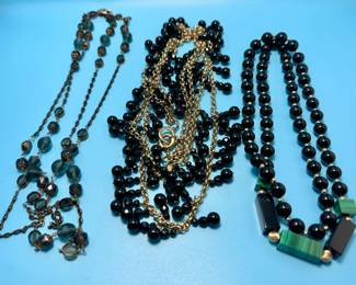 Necklace on far right has 14K beads