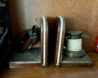 Vintage items including bookends