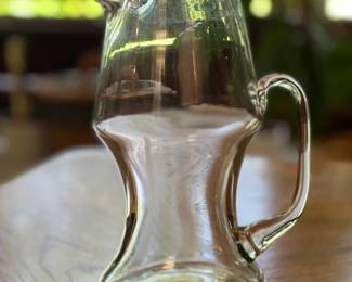 vintage glass pitcher