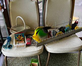 Pair of 1960's dinette chairs 