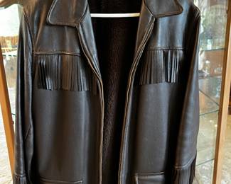 1970'S LEATHER FRINGE MENS JACKET
