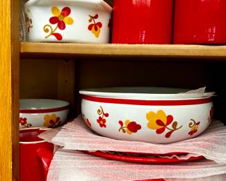 Hearthstone Block Vista Alegre Paprika Bowls, Plates set 