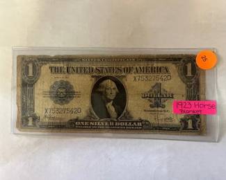 1923 HORSE BLANKET SILVER CERTIFICATE