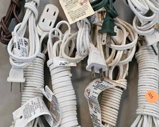LOT OF EXTENSION CORDS