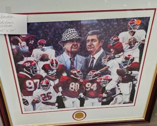 ALABAMA FRAMED PICTURE BRYANT / STALLINGS