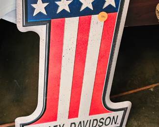 METAL HARLEY DAVIDSON SIGN