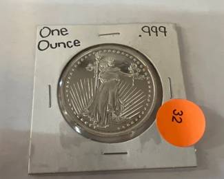ONE OUNCE .999 SILVER ROUND
