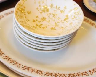 vintage platters and bowls