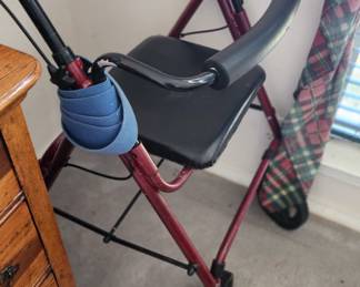 walker, shower chair, canes
