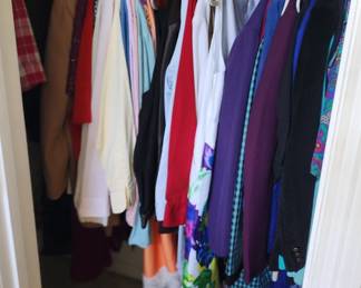 closets full of clothing