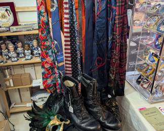 Ties, military flight boots
