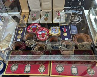 Military patches and medals