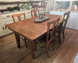Oak table and chairs