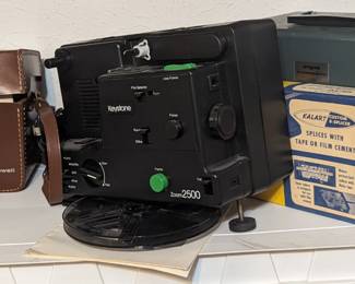 Vintage reel to reel, viewers