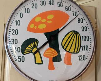 Mid Century mushroom thermometer