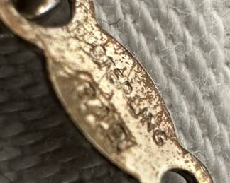 Sterling Silver Necklace with Sterling Silver Cross Pendant