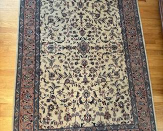 Handmade Persian Sarouk Rug (72"L x 49"W)