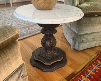 Vintage Marble Topped Side Table