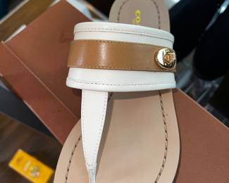 Several beautiful pairs of brand new Coach shoes. We also have pairs of gently used coach shoes. Choose your shoes and match one of the Coach handbags we have to complete your look. 