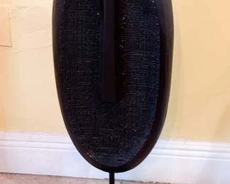 Moon Face Wood Sculpture