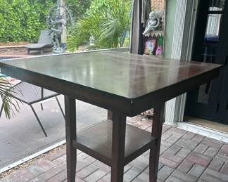 Bar Height Wood Table