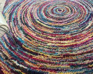 Swirled Multi-color Rug