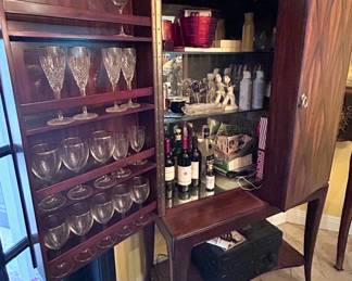 Thomasville Deco Style Bar Cabinet