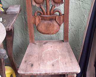 Hand Carved Chair (2)
