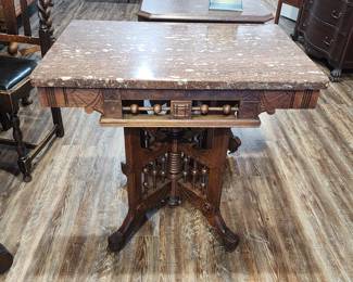 Marble top side table