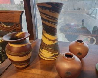 Niloak pottery pieces