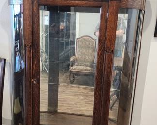 Curio cabinet -  All wooden shelves are present - just not put in place for picture