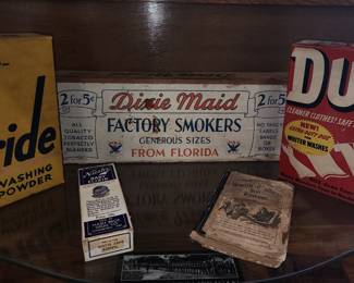 Old product boxes