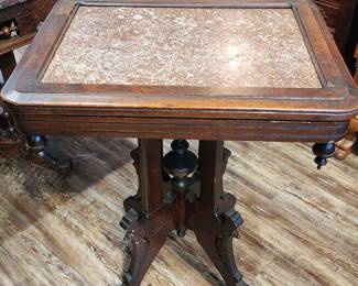 Marble top side table