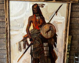 Roy Andersen painting on board