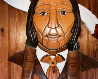 wood Indian wall art
